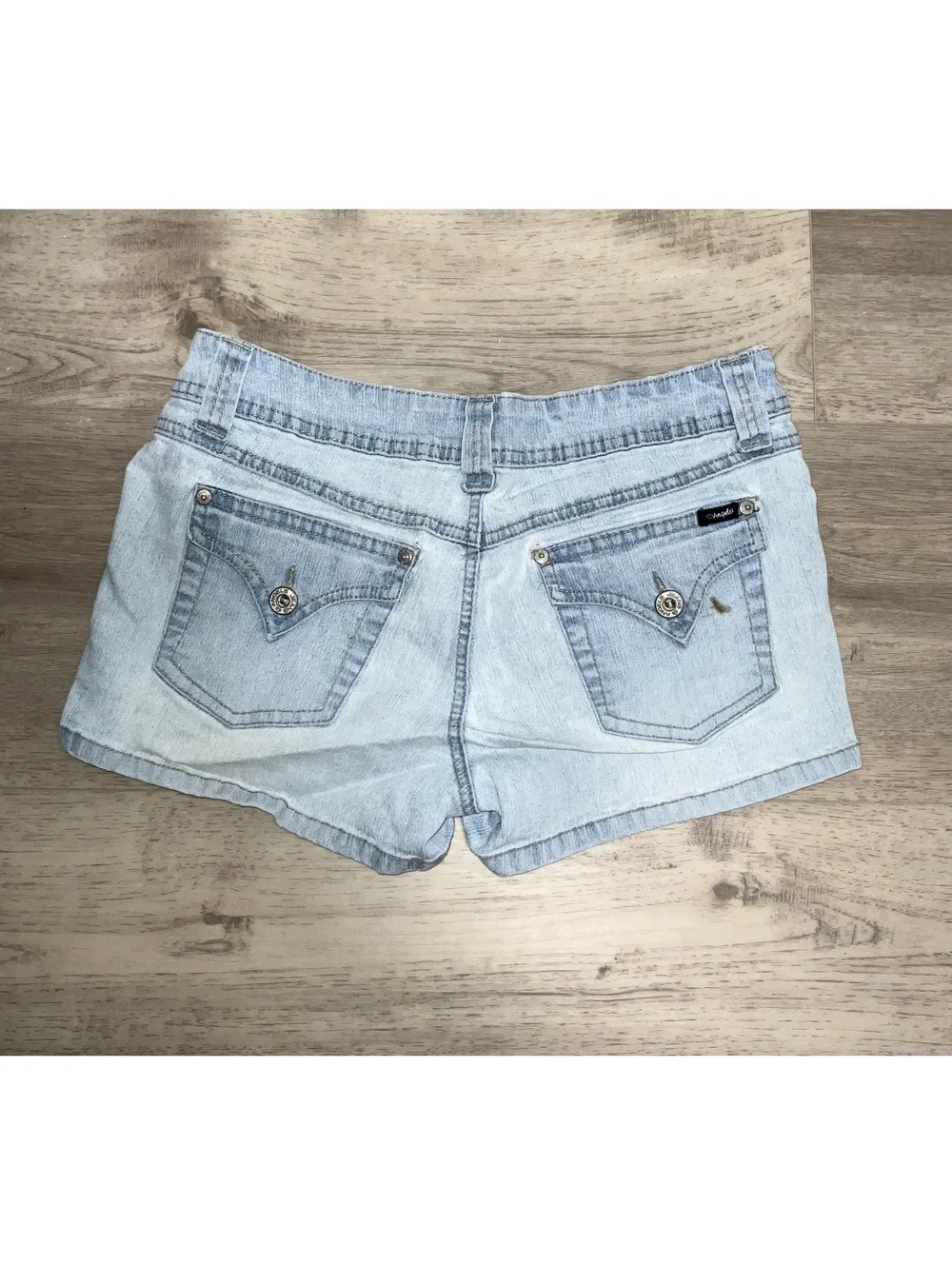 Angels Jeans Light Wash Denim Shorts Size 9